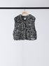 MIX HAND KNIT VEST /Y254-91117